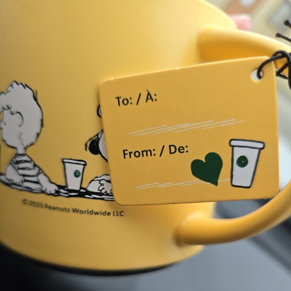 New Peanuts Starbucks Friendship Ceramic 14 ounce Mug - Picture 5 of 8